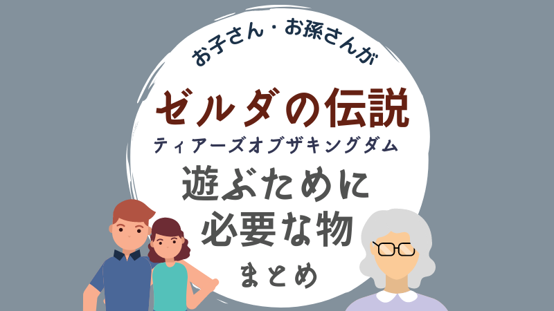 ゼルダの伝説　ティアーズオブザキングダム　遊ぶために必要なもの